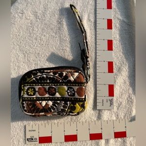Vera Bradley Cocoa Moss small wristlet